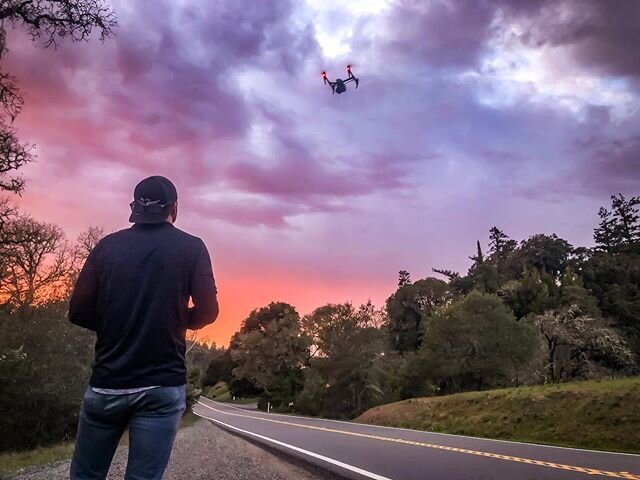 Global Stasis in the making... #creating #norcal #dronestudios #drone #sunsets #rural #socialdistancing photocred @wingwomanmedia