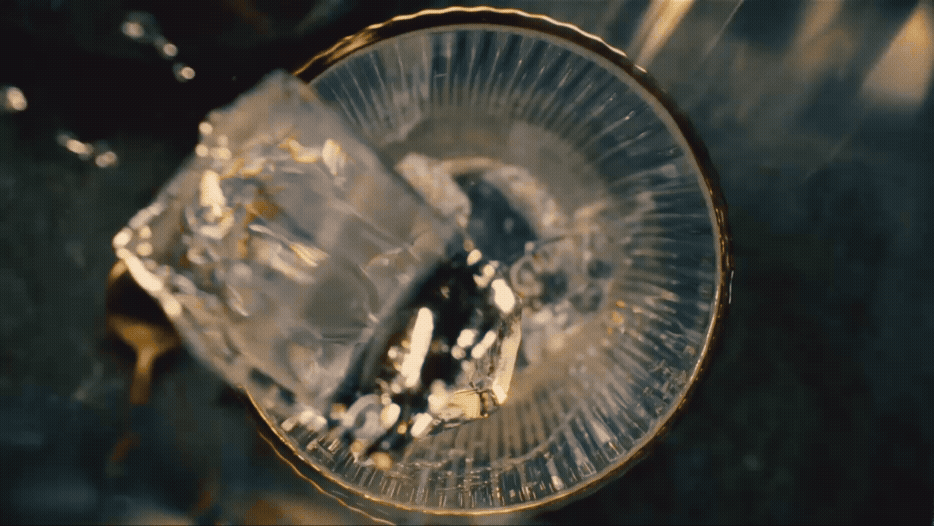 Ice Cubes into Glass.gif