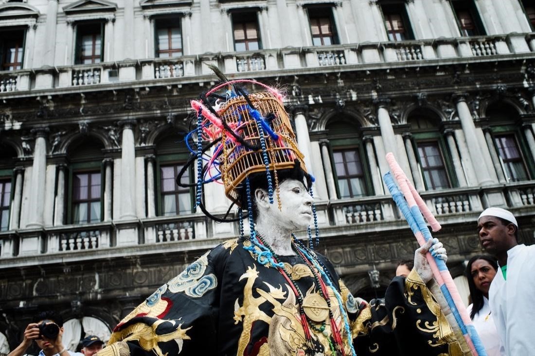 María Magdalena Campos-Pons, Venice Biennale, 2013. Cuban Pavillion, performance, San Marco, Venice, Italy. Courtesy of Gallery Wendi Norris, San Francisco.