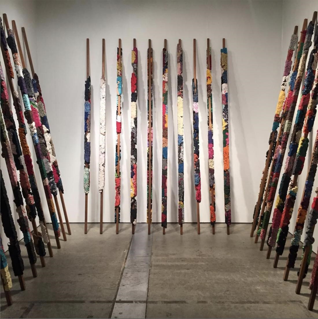 Installation view of works by Manish Nai at Kavi Gupta’s booth at EXPO Chicago, 2017. Photo by @aliceranahan, via Instagram.