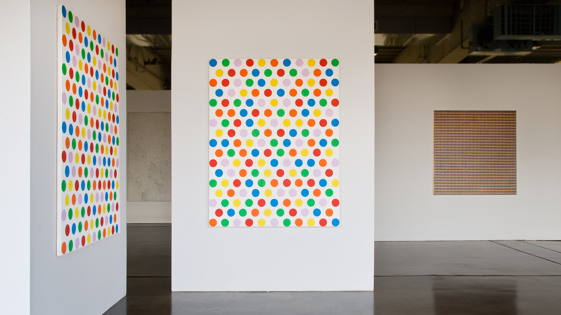 Peter Young: Capitalist Masterpieces , installation view, Museum of Contemporary Art Tucson, Tucson, AZ, December 14, 2012 — April 27, 2013