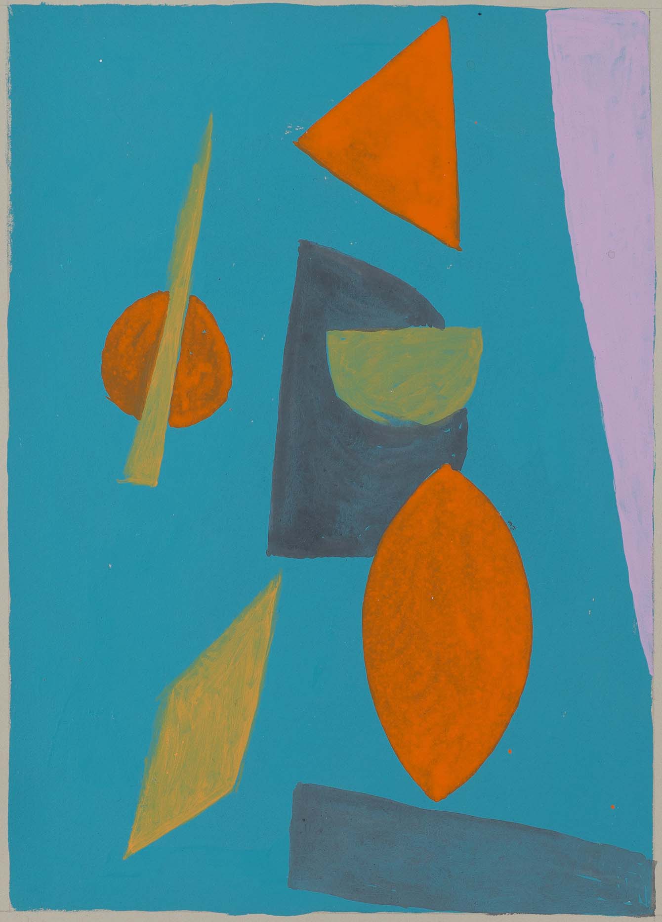  Peter Young,  #28 - 1989 , 1989, acrylic on paper, 15 x 11 1/2 inches (38.1 x 29.2 cm) 