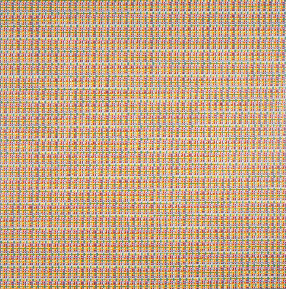 Peter Young, #6 - 1977, 1977, Acrylic on canvas, 68 x 68 inches (172.7 x 172.7 cm)