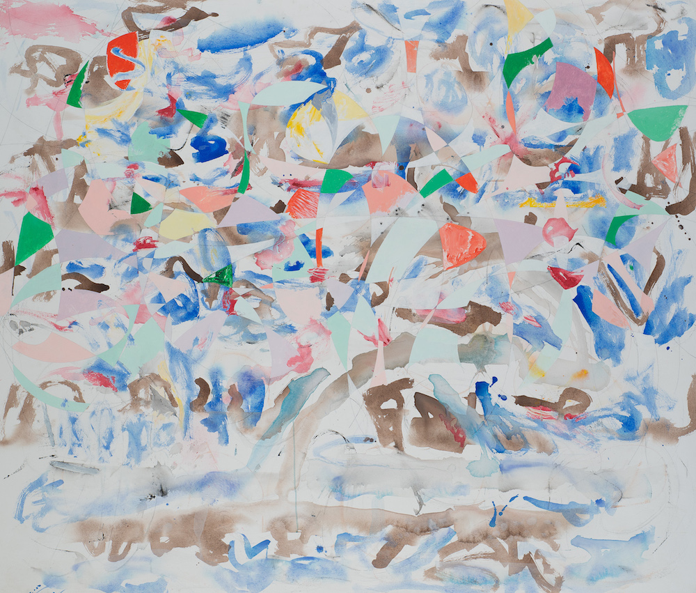 Peter Young, #80 - 2001 , 2001, Acrylic and graphite on canvas, 67 1/4 x 77 1/2 inches (170.8 x 196.9cm)