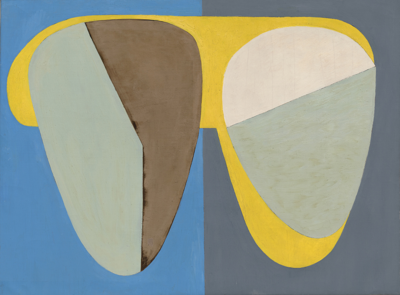 Wolfgang Paalen,  Deux Tetes II,  1935, Oil and tempera on canvas, 37 3/4 x 50 1/2 inches (95.9 x 128.3 cm) 