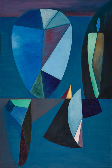  Wolfgang Paalen,  La Roue De L’orage , 1936, Oil on canvas, 76 5/8 x 50 ¾ inches (194.6 x 128.9 cm) 