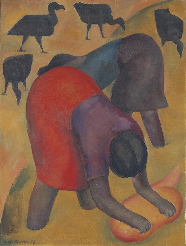 Diego Rivera's Lavanderas con zopilotes (1928), sold for $1 million at Christie's (estimate: $700– 900,000). Image: Courtesy of Christie's.
