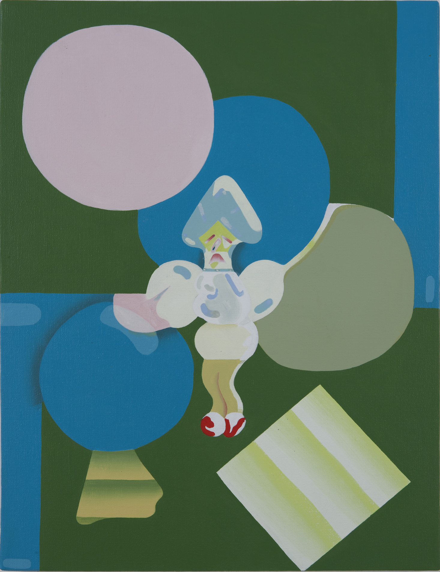 Keegan McHargue, Cry through Nature (Scream II) , 2011, Acrylic on Chinese Linen, 22 x 18 inches (55.9 x 45.7 cm)