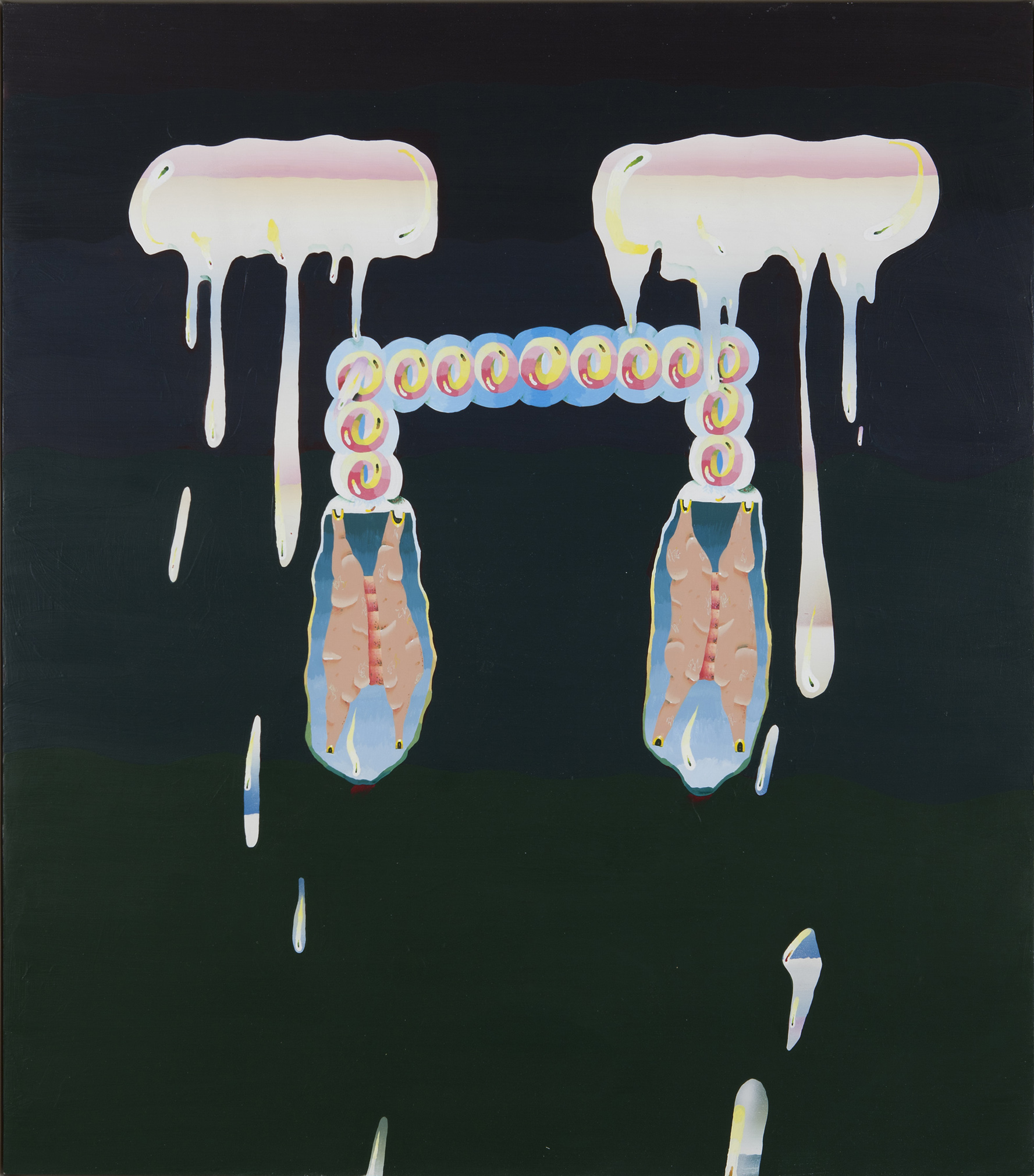 Keegan McHargue, Slather , 2008, Acrylic on panel, 40 x 35 inches (101.6 x 88.9 cm)