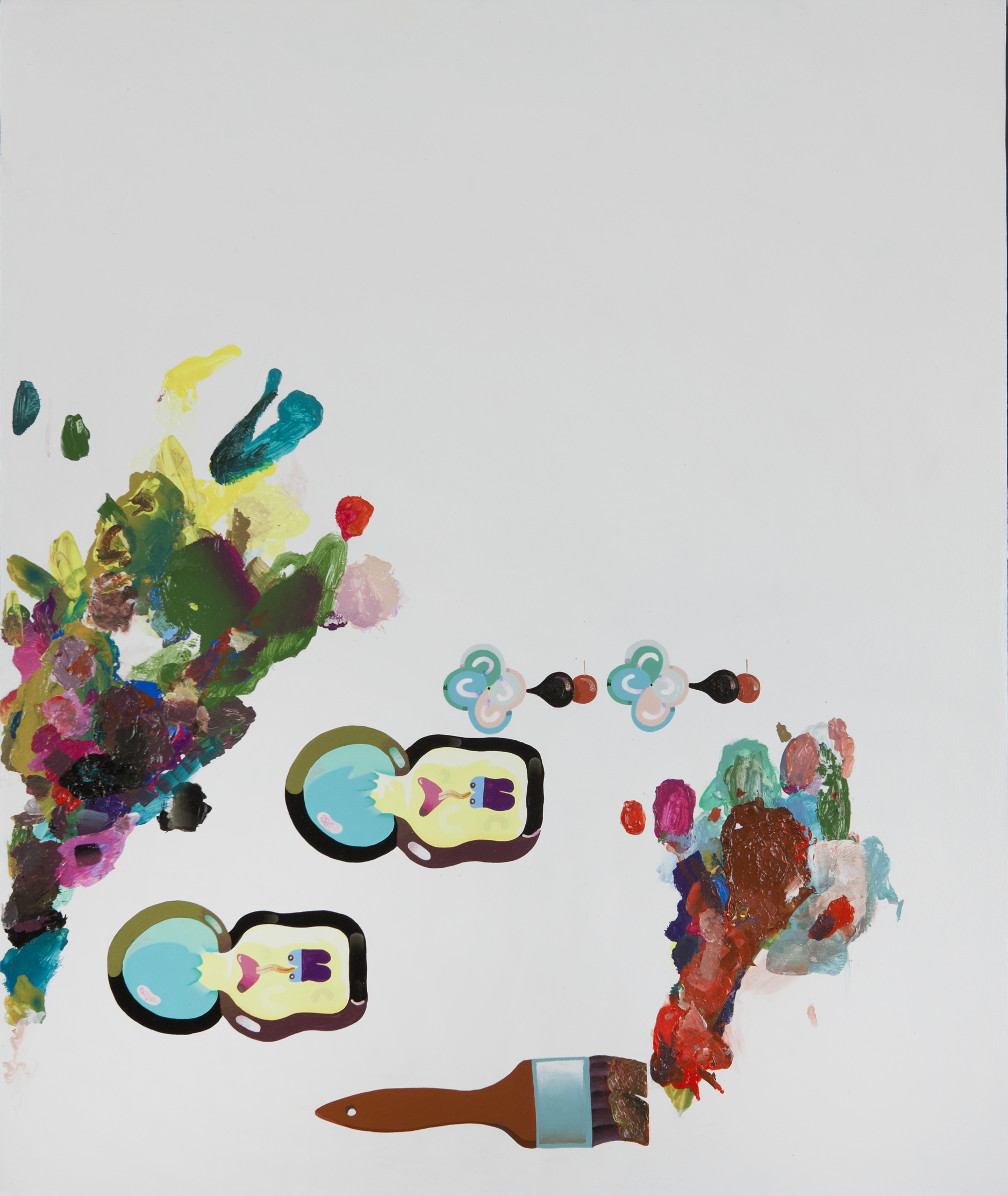  Keegan McHargue,  Work in Progress , 2009, Acrylic on panel 30 x 25 inches (76.2 x 63.5 cm) 
