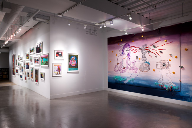   Chitra Ganesh: Flickering Myths,  installation view, Gallery Wendi Norris, San Francisco, CA, November 1 — December 22, 2012 