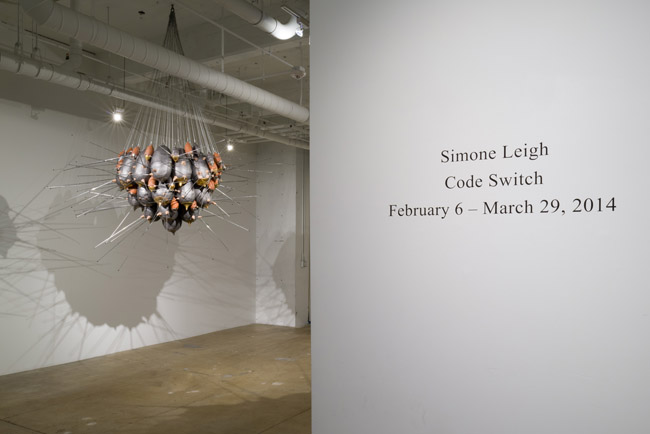   Simone Leigh: Code Switch , installation view, Gallery Wendi Norris, San Francisco, CA, February 6 — March 29, 2014 
