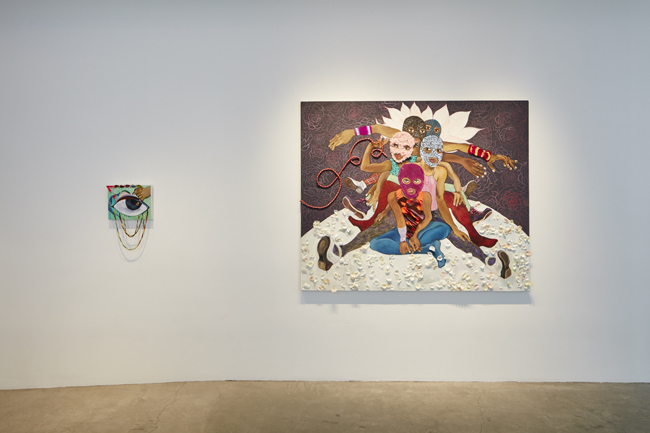   Chitra Ganesh: Protest Fantasies , installation view, Gallery Wendi Norris, September 10 – October 31, 2015, Photographer: JKA Photography 