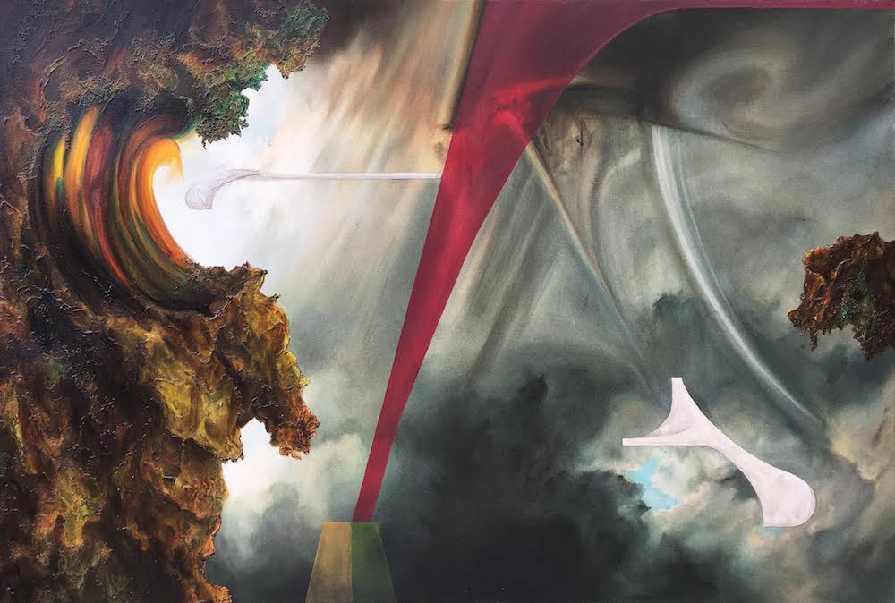 Pilgrims II, 2018 Acrylic on canvas 30 x 40 inches (76.2 x 111.8 cm)