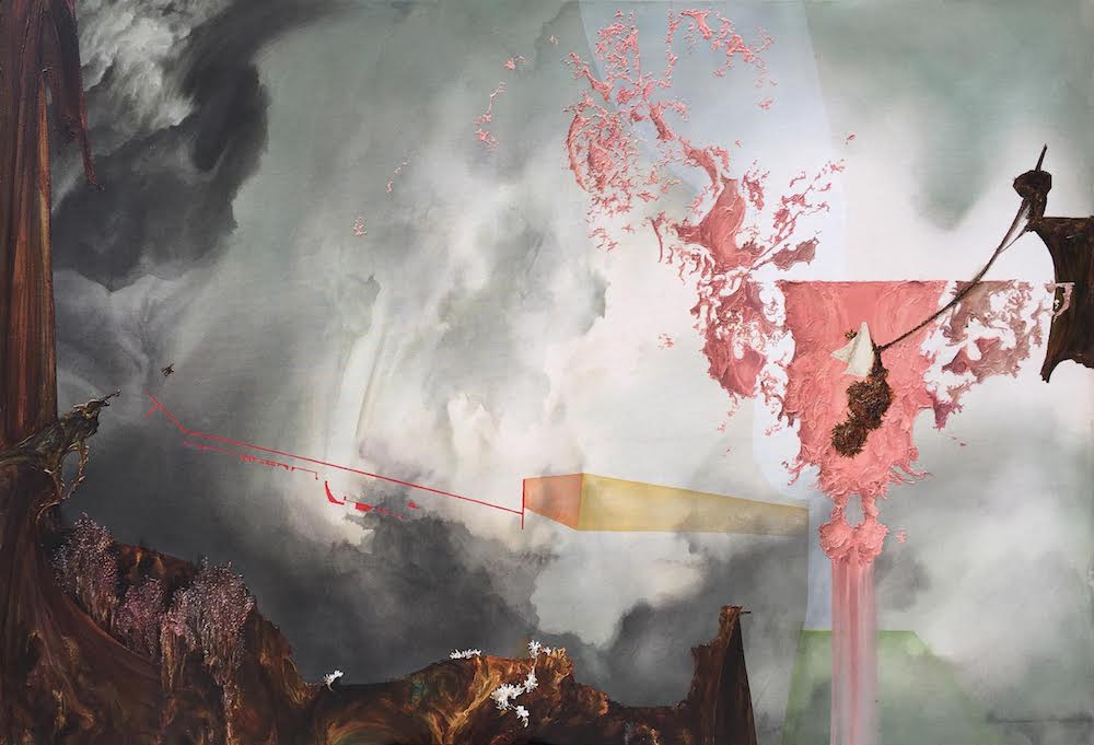 Rhumb Reckoning, 2018 Acrylic on canvas 44 x 64 inches (111.8 x 162.6 cm)