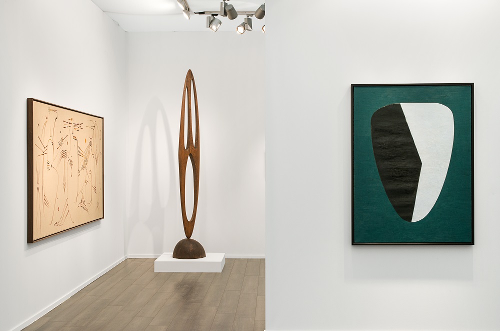 Frieze Masters 2016 , installation view, Wolfgang Paalen and Abstract Spiritualism, Regents Park, Gloucester Green, London, Booth G12, October 6 - 9, 2016, photographer: Charlie Littlewood