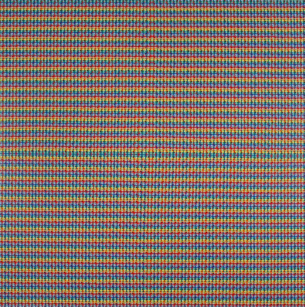 Peter Young, #8B - 1978, 1977, Acrylic on canvas, 68 1/2 x 68 1/2 inches (172.7 x 172.7 cm)