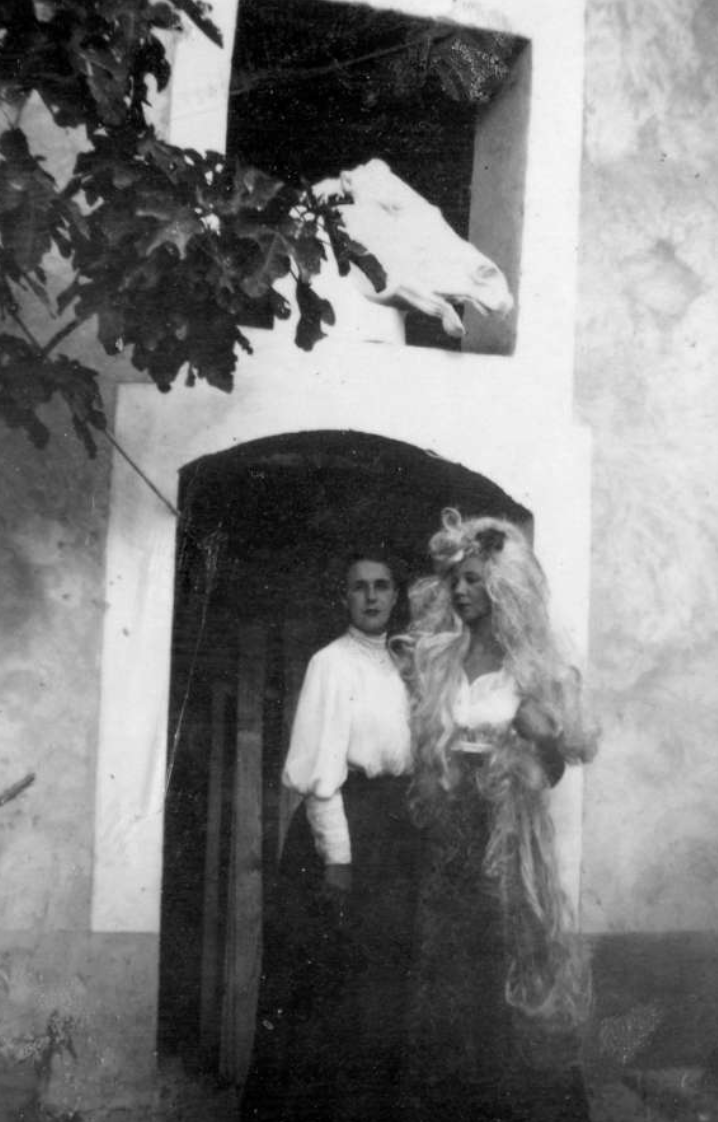  Leonor and Leonora as horses at Saint-Martin d’Ardèche, 1939  Photo: © The Estate of Leonor Fini, Paris / Courtesy Richard Overstreet 