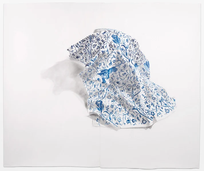 Firelei Báez, Patterns of Resistance, 2015, Acrylic and ink on linen, 108 x 74 inches (274.3 x 188 cm)