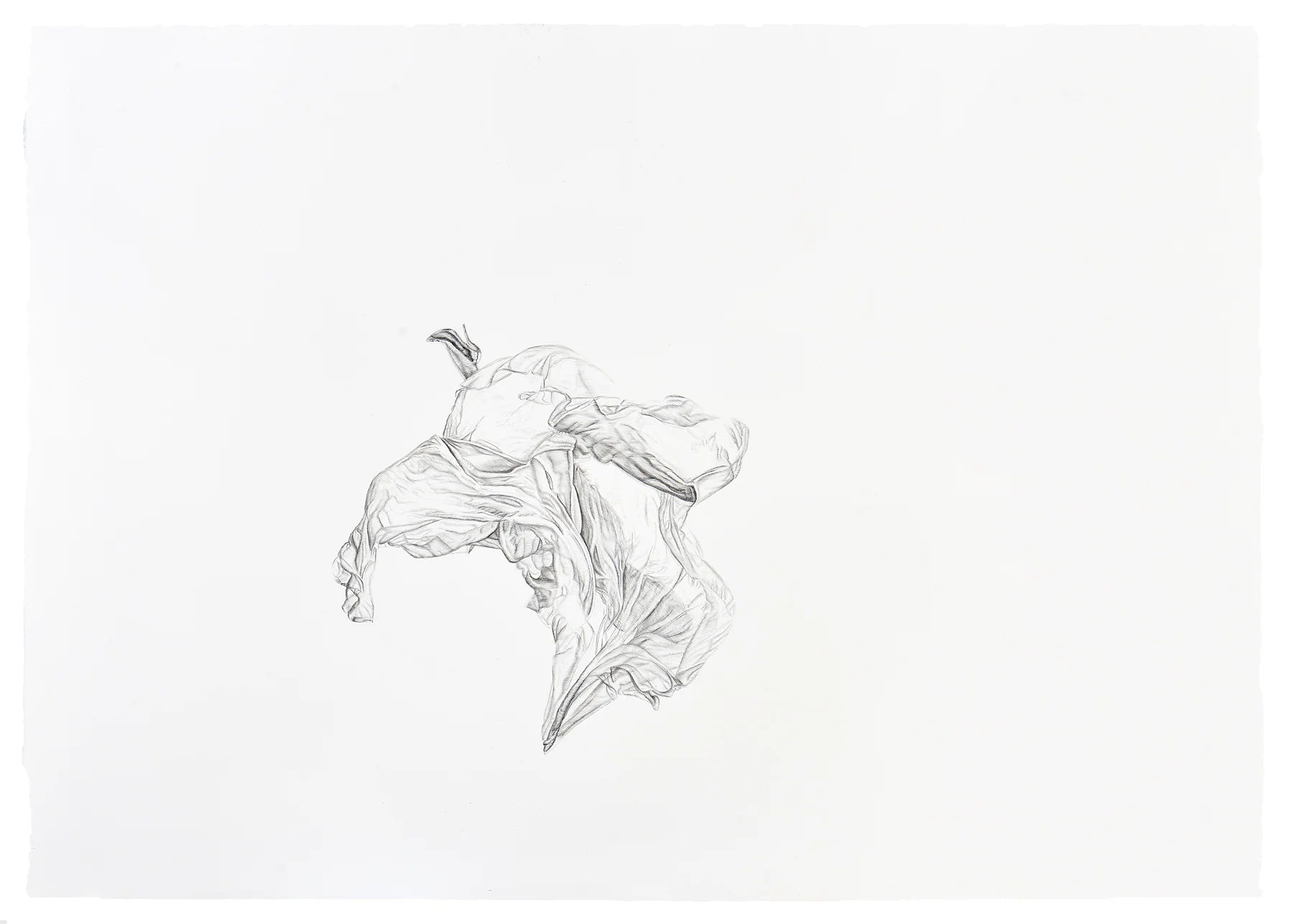 Ana Teresa Fernández, Gauging Gravity 1 (performance documentation), 2018, Graphite on paper, 29 1/2 x 42 inches (74.9 x 106.7 cm)