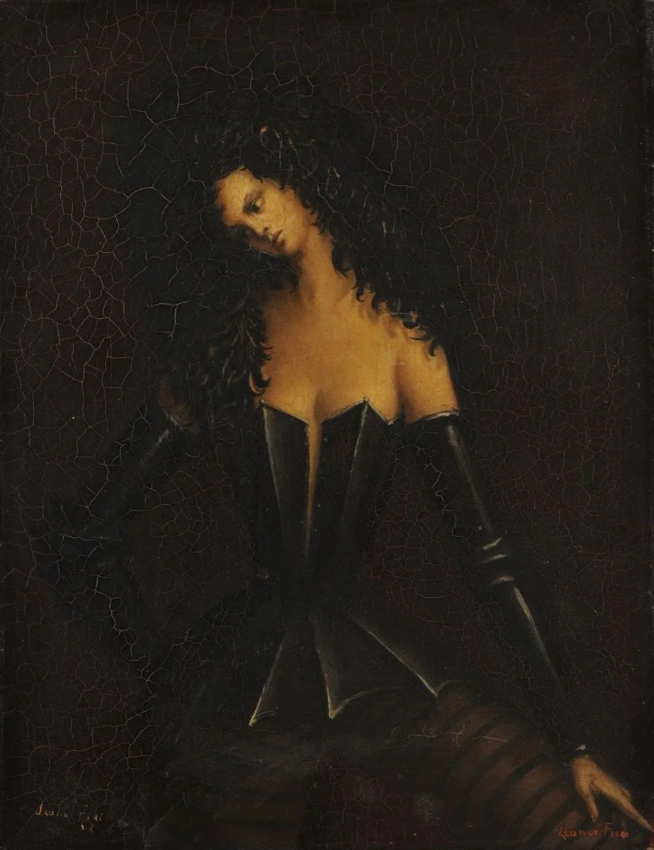 Leonor Fini, Woman in Armor I (Femme en armure I) , c. 1938. Courtesy of Weinstein Gallery, San Francisco, and the Museum of Sex, New York.