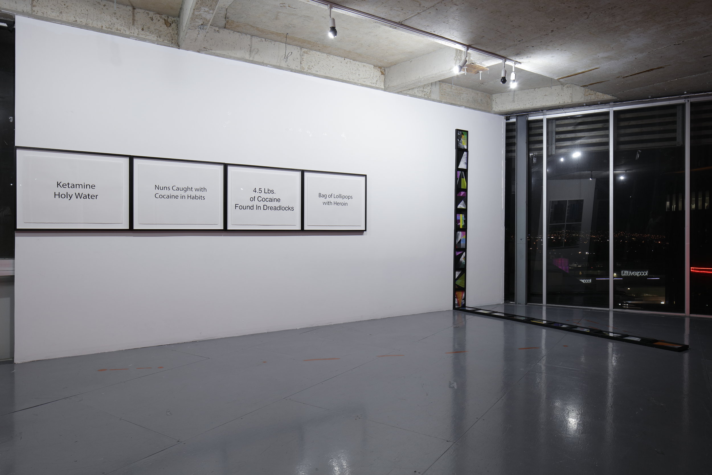   Julio César Morales: This World is Not For You,  installation view, Gallery Wendi Norris Offsite, Torre Cube, Floor 13, Guadalajara, Mexico, February 2 - 28, 2018 