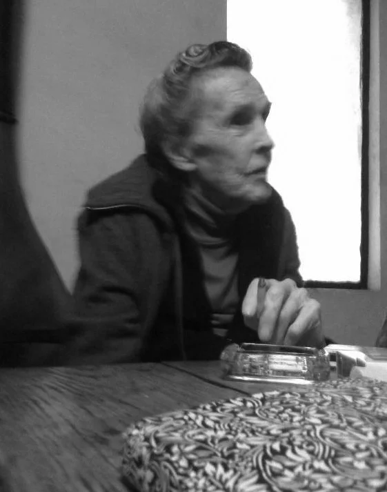 Leonora Carrington in her kitchen, age 92, Mexico City. Photo by Natalie Matutschovsky, Art Direction by Natalie Matutschovsky, Alisha Piercy, and Heidi Sopinka