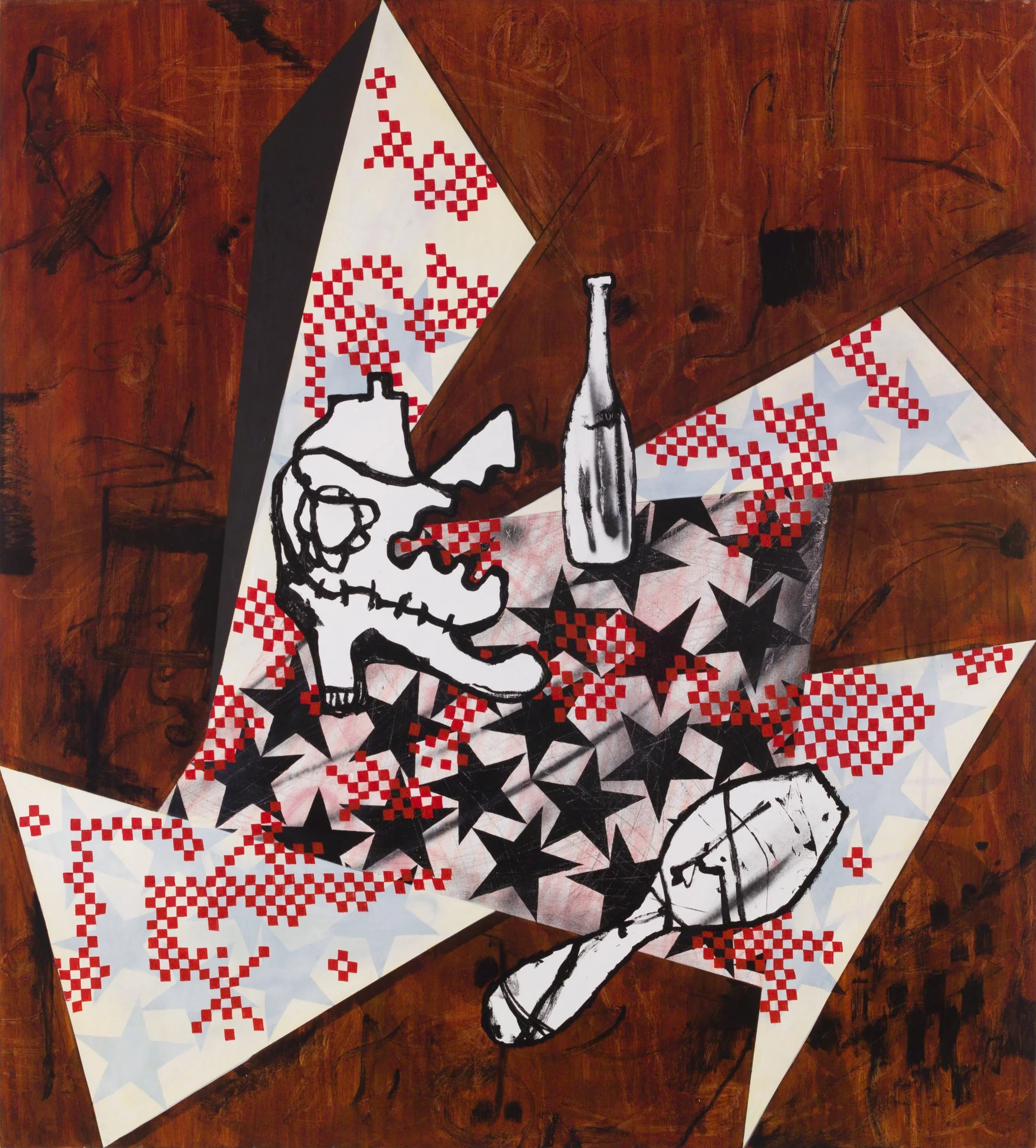 Charline von Heyl’s painting “Hero Picnic” (2018).CreditCharline von Heyl, via Petzel, New York