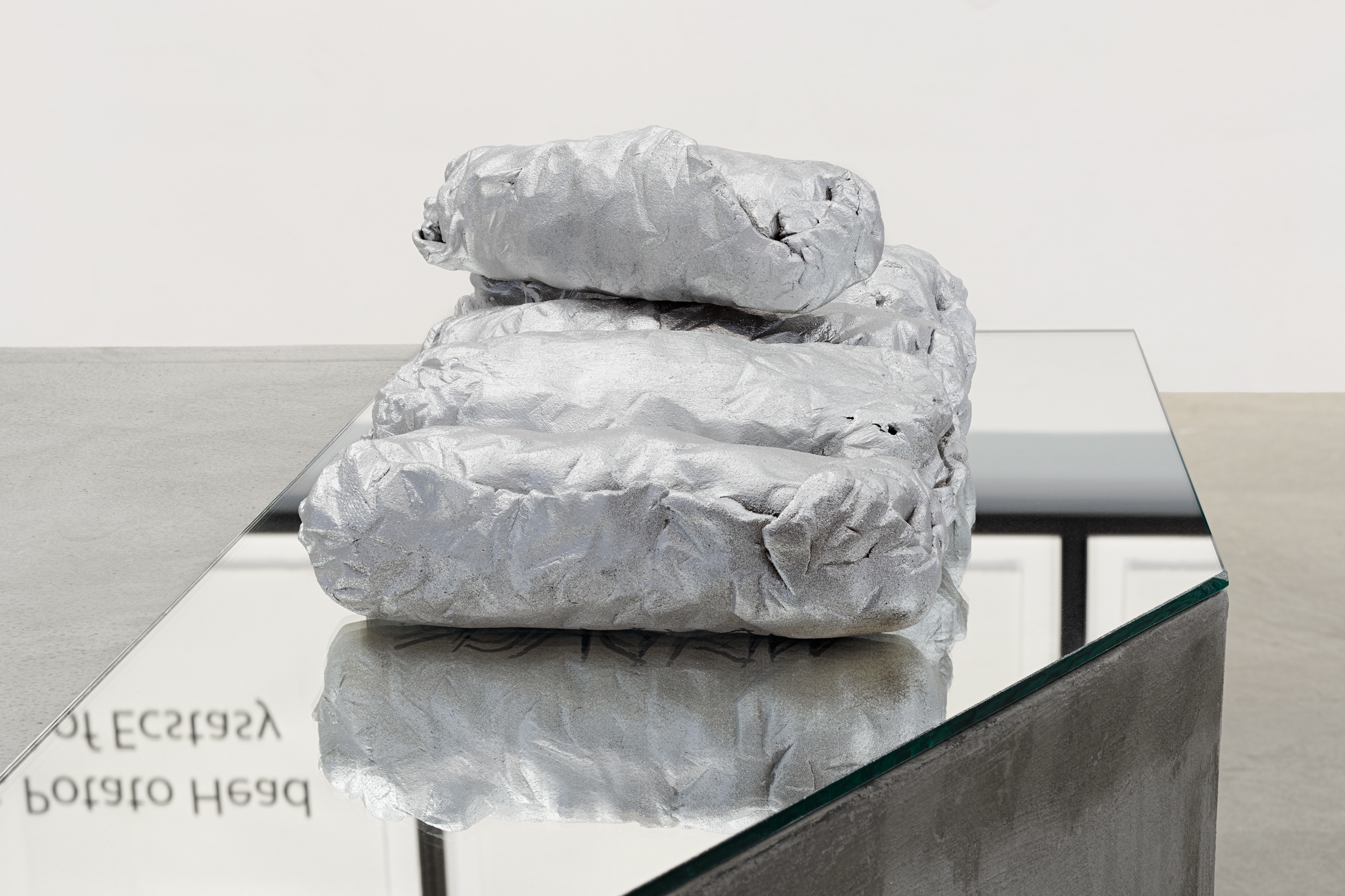  Julio César Morales,  WETBACK BURRITO 1-4,  2015, Ceramic and ink, 8 x 6 x 3 inches (20.3 x 15.2 x 7.6 cm) 