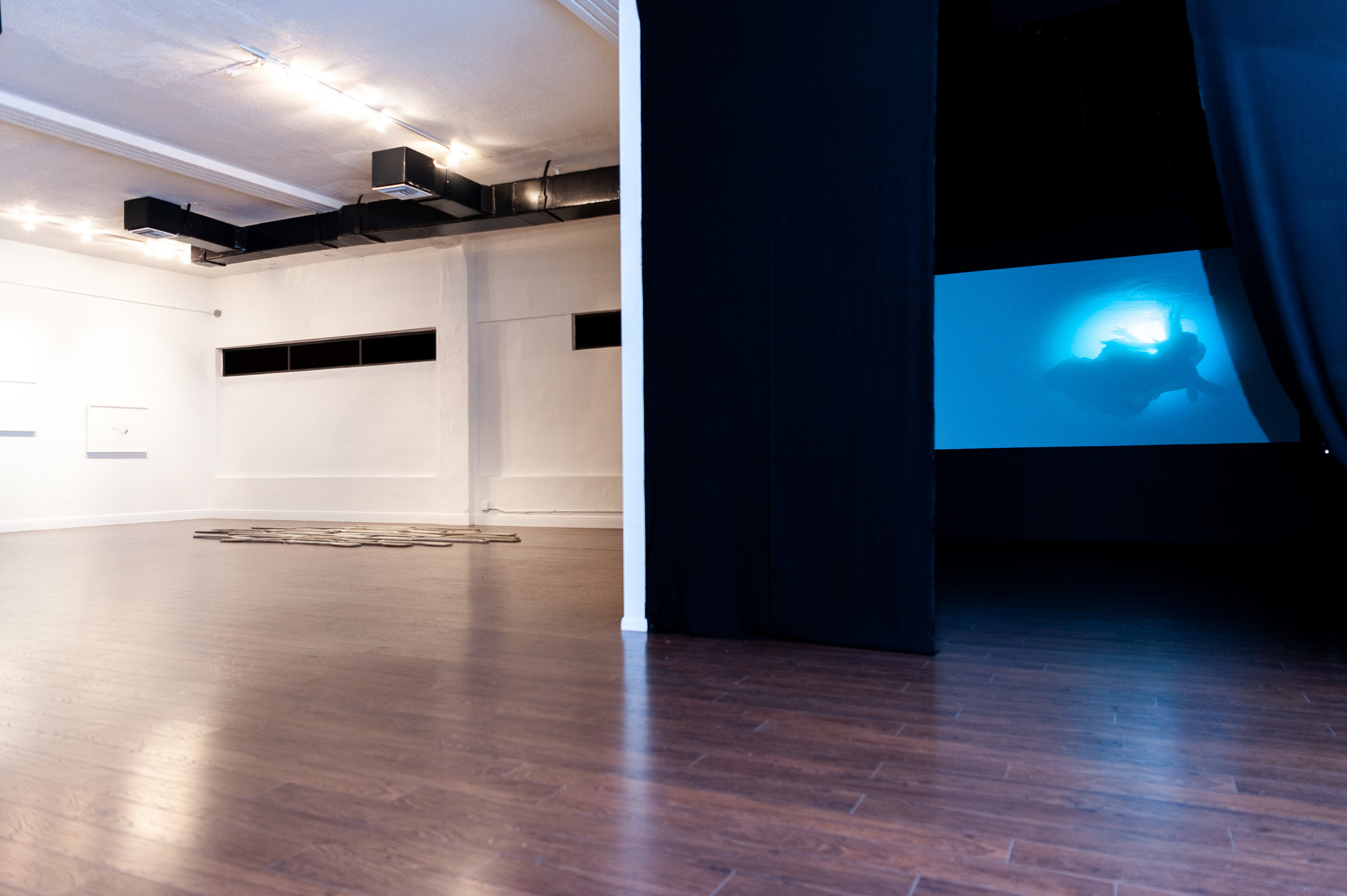   Ana Teresa Fernández: Of Bodies and Borders,  installation view, Gallery Wendi Norris Offsite, 6391 NW Second Avenue, Miami, FL, November 2 - December 8, 2018, photography: Sergi Alexander / Eyeworks Production 