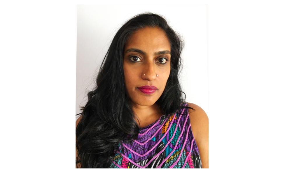 Pictured here is the artist Chitra Ganesh who has garnered attention for her unique portrayal of female figures