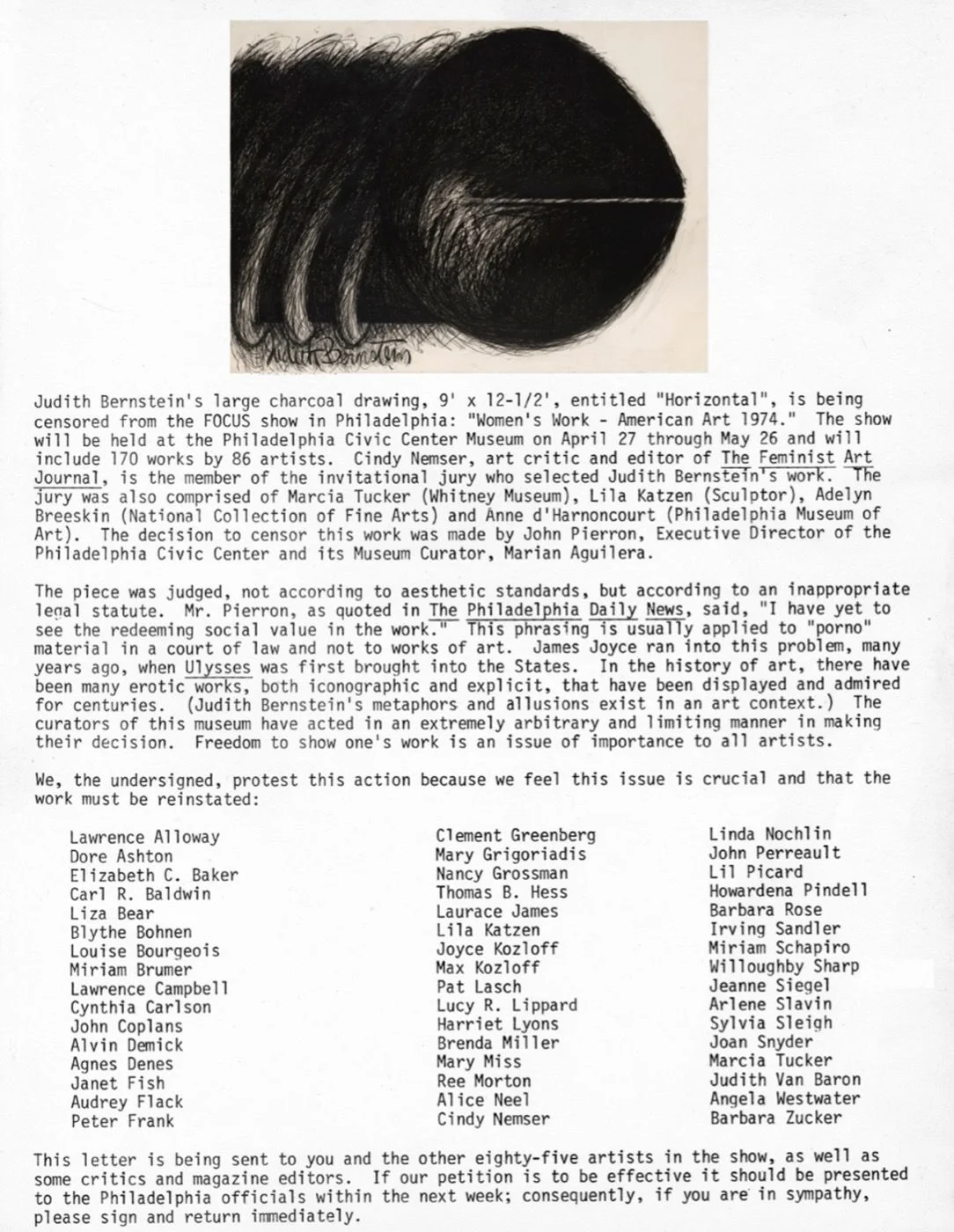 Philadelphia Civic Center Censorship Petition, 197 Courtesy of Judith Bernstein.