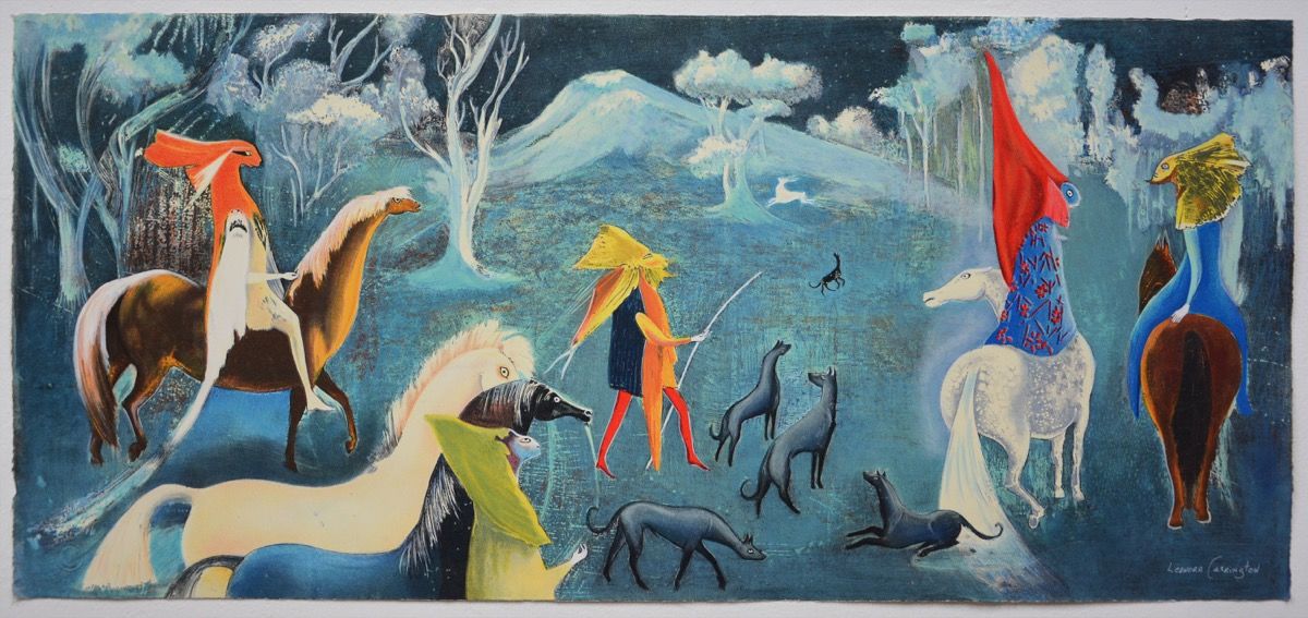 Leonora Carrington, Figuras fantásticas a caballo , 2011. © 2019 Estate of Leonora Carrington / Artists Rights Society (ARS), New York. Courtesy of La Siempre Habana .