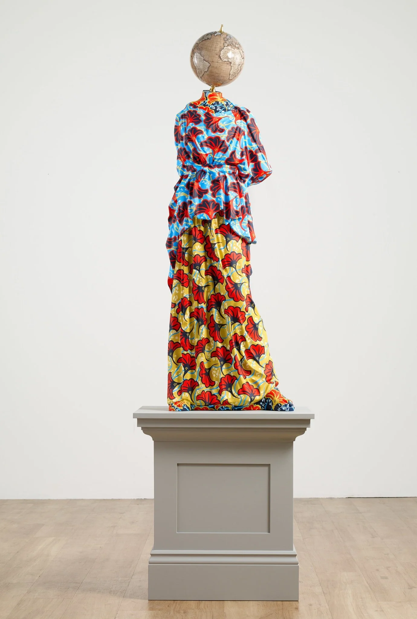 Yinka Shonibare’s sculpture “Athena II.”CreditGoodman Gallery