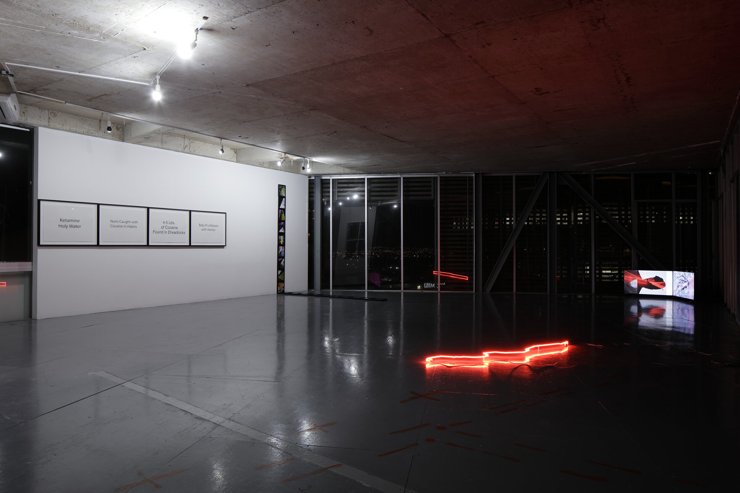   Julio César Morales: This World is Not For You,  installation view, Gallery Wendi Norris Offsite, Torre Cube, Floor 13, Guadalajara, Mexico, February 2 - 28, 2018 