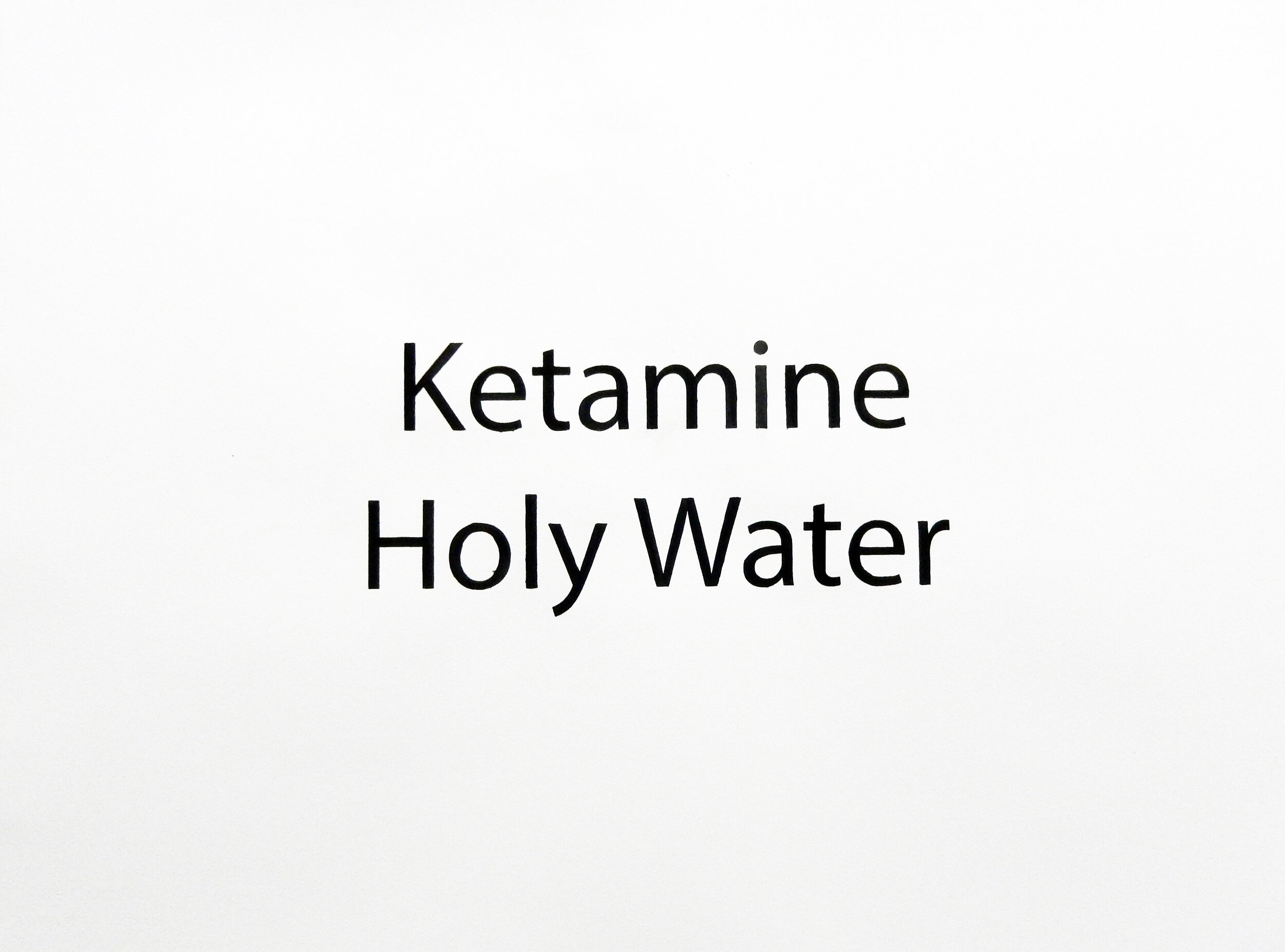  Julio César Morales,  Ketamine Holy Water (Narco Headlines Series),  2015, watercolor and ink on paper, 22 x 30 inches (55.9 x 76.2 cm) 