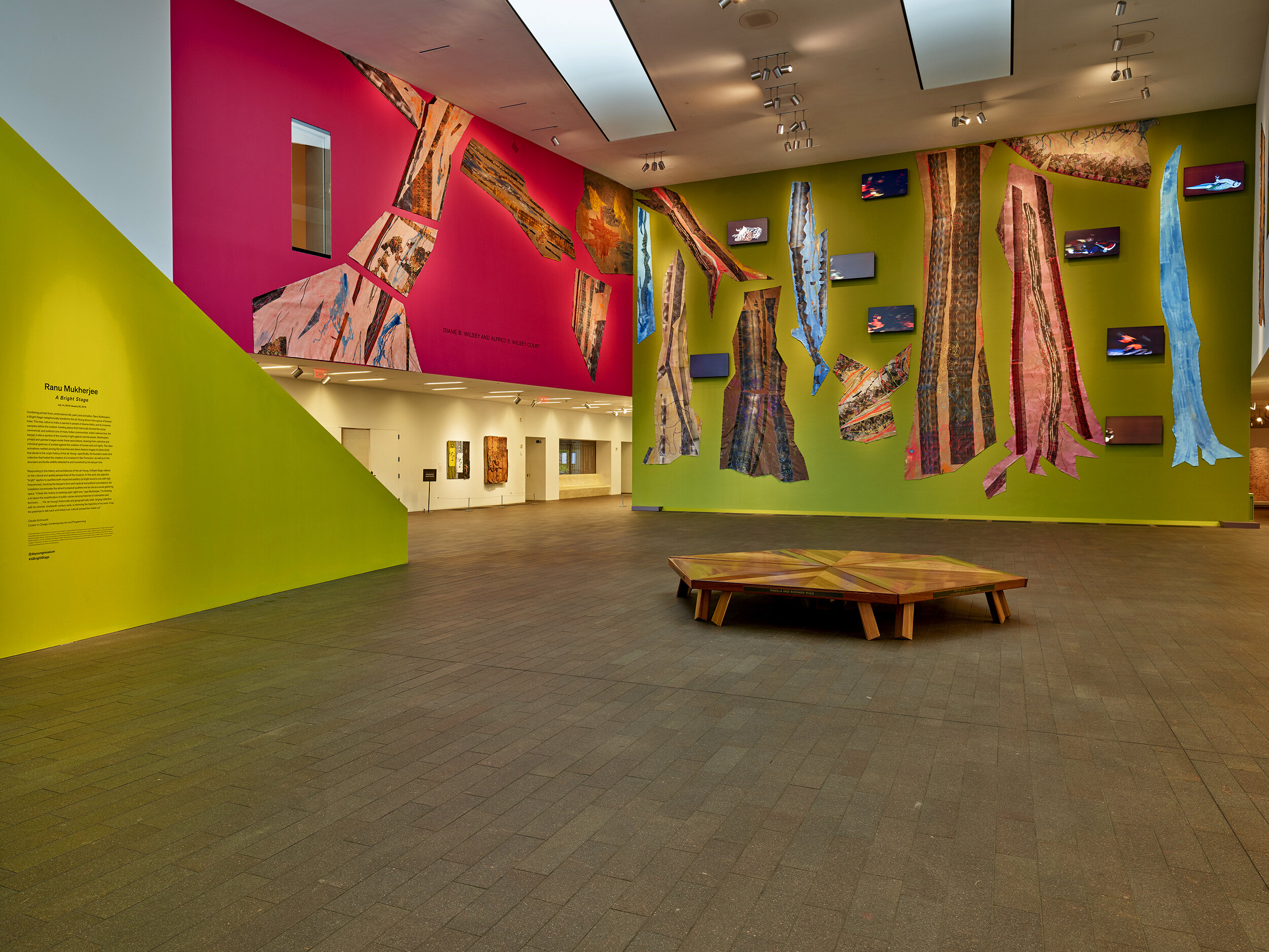   Ranu Mukherjee: A Bright Stage,  installation view, de Young Museum, San Francisco, CA, July 14, 2018&nbsp;–&nbsp;January 27, 2019 