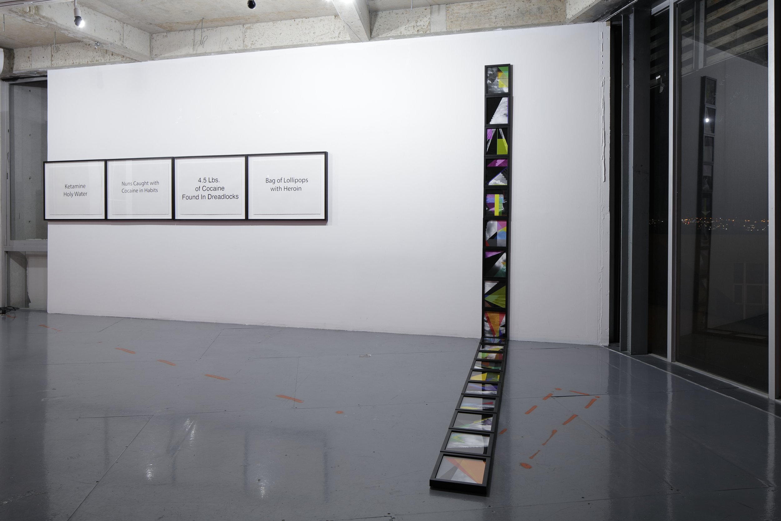  Julio César Morales, Installation view,  This World is Not For You , Gallery Wendi Norris Offsite, Torre Cube, Floor 13, Guadalajara, Mexico, February 2 - 28, 2018 