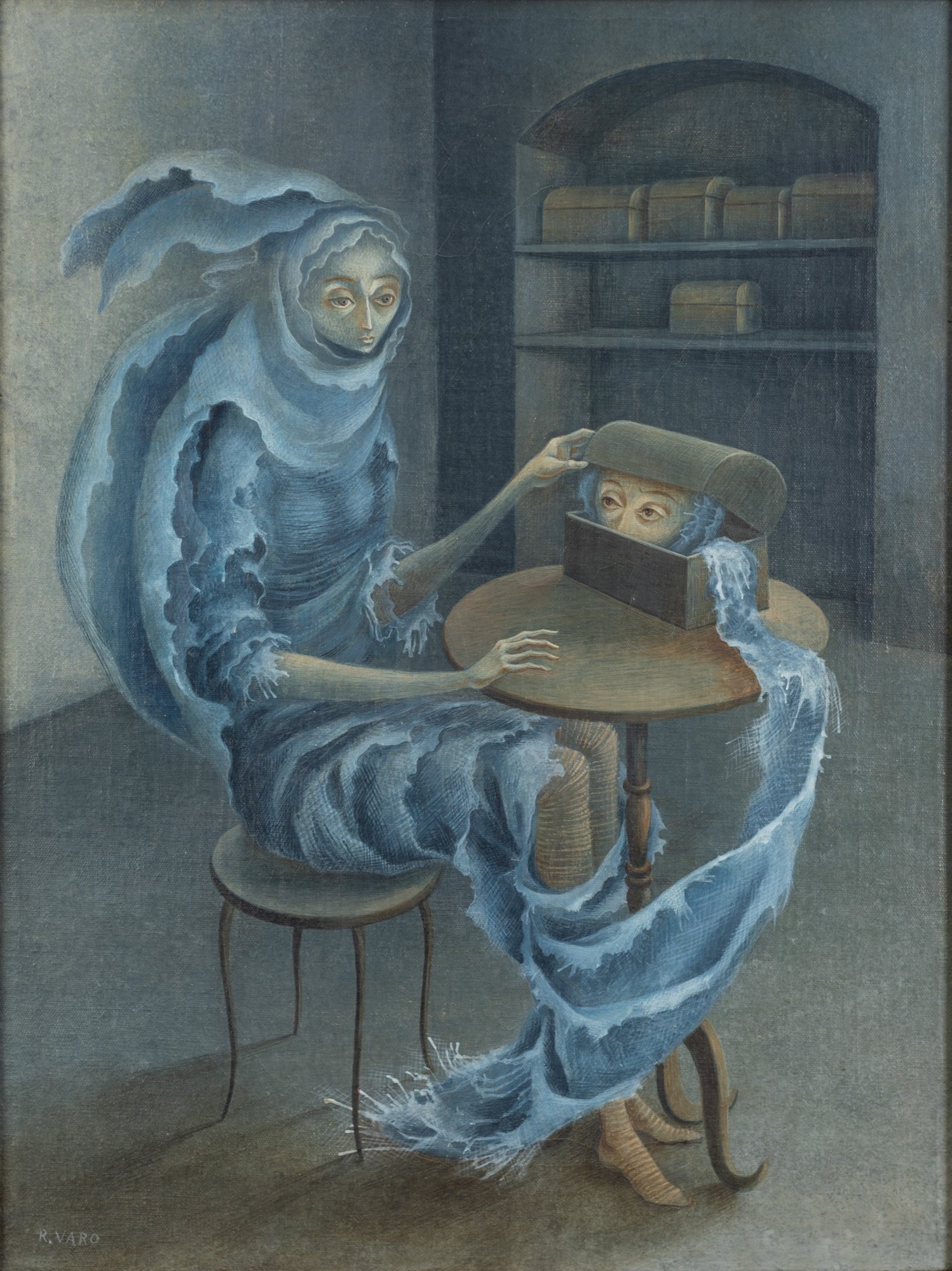  Remedios Varo,  Encuentro , 1959, oil on canvas 