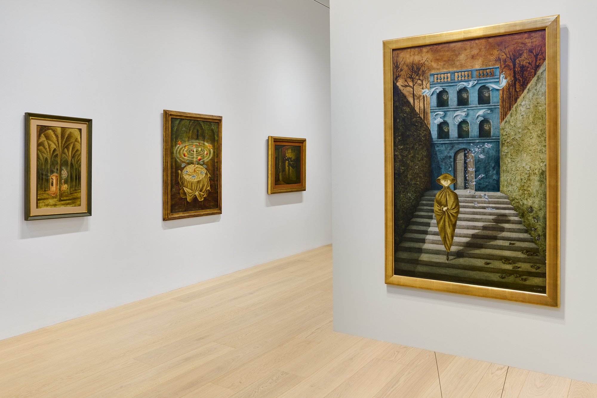   Remedios Varo: Encuentros , Installation view, Gallery Wendi Norris, San Francisco, CA, 2023. Photo by Glen Cheriton, Impart Photography.  