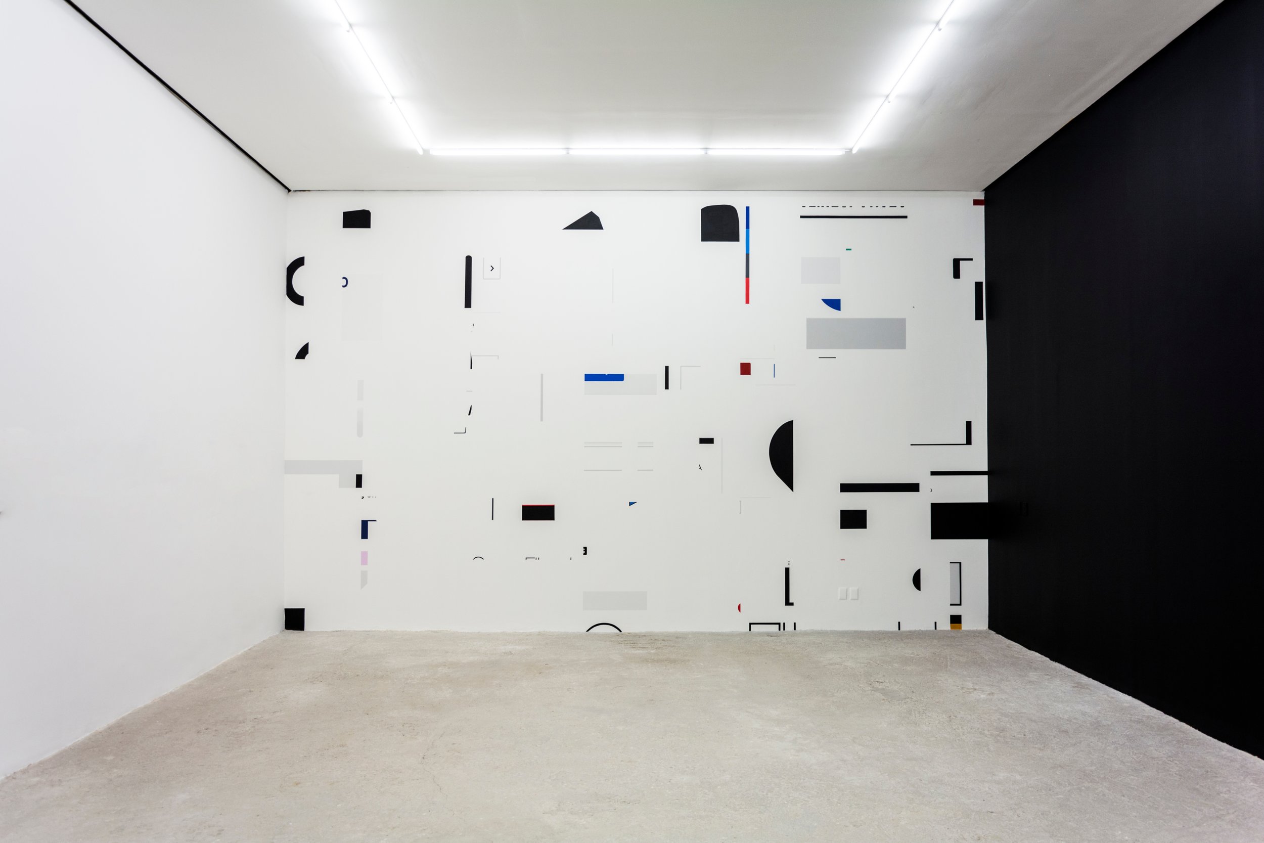  Installation view,  The New Wave of Silence , El cuarto de máquinas, Mexico City, Mexico, 2017 