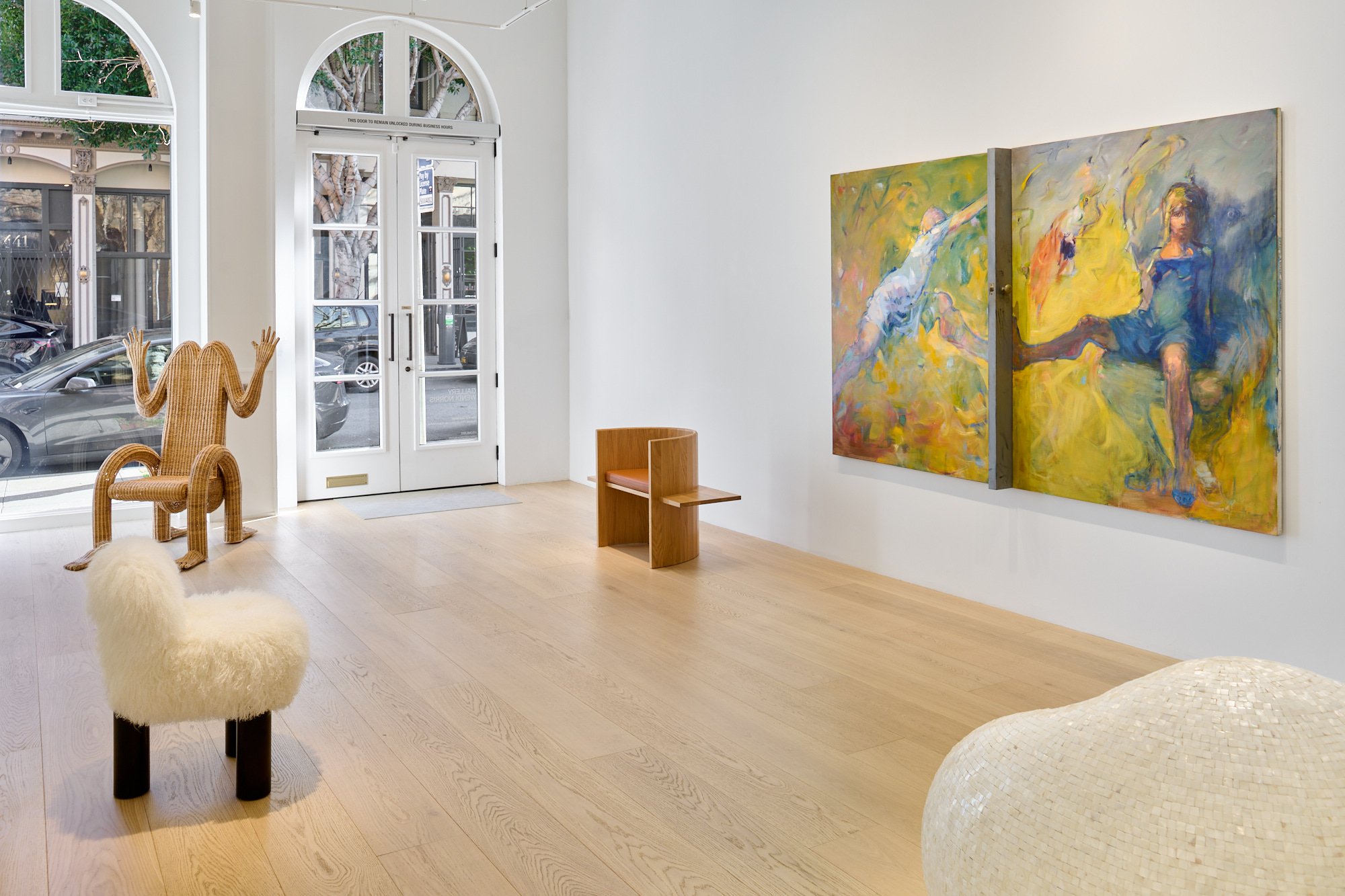  Installation view,&nbsp; Musical Chairs , Gallery Wendi Norris, San Francisco, CA, 2024. Photo by Glen Cheriton 