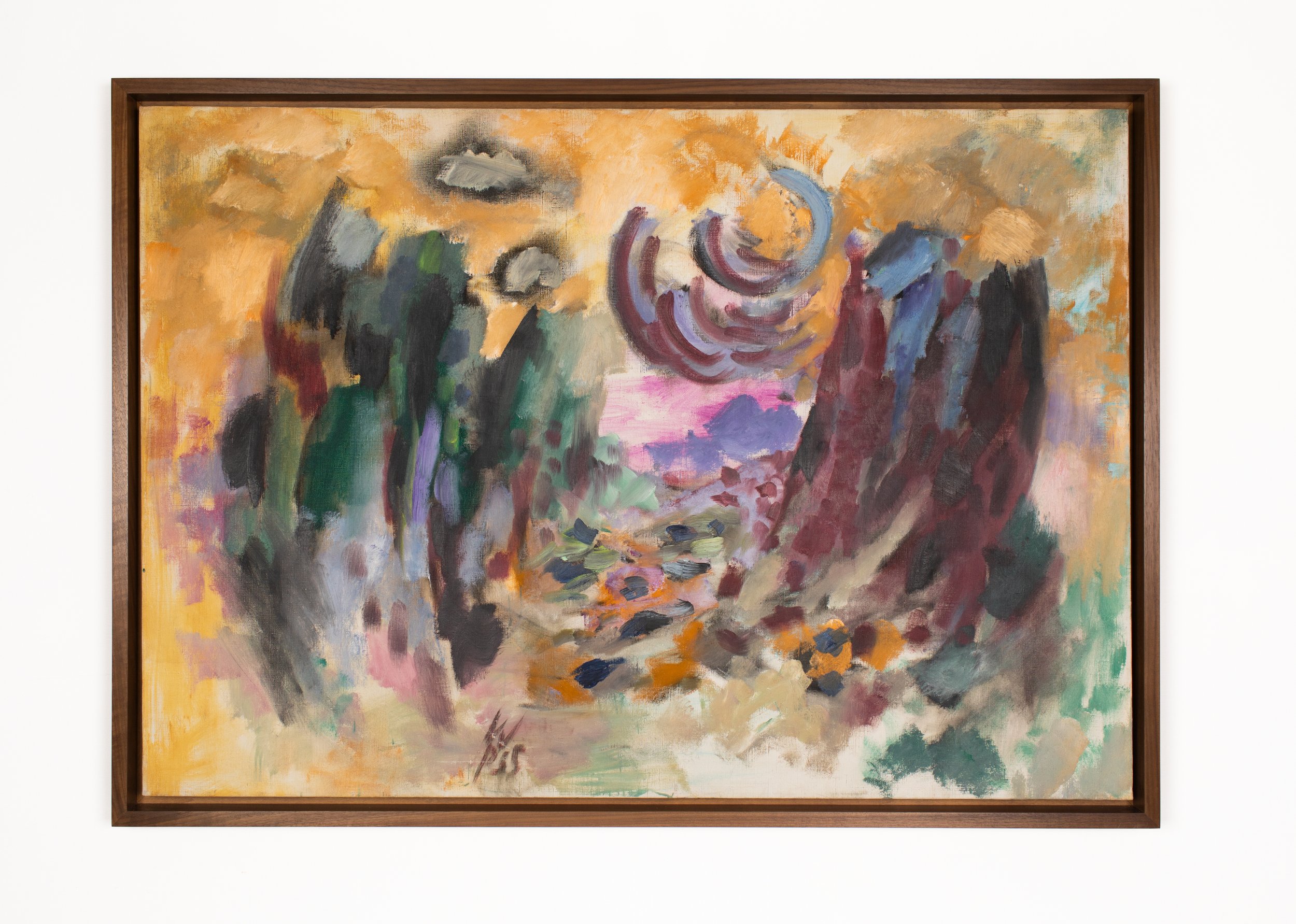  Wolfgang Paalen,  Tepoztlán I (The Valley),  1955, oil on canvas, 31.9 x 45.75 in (81 x 116.2 cm) 