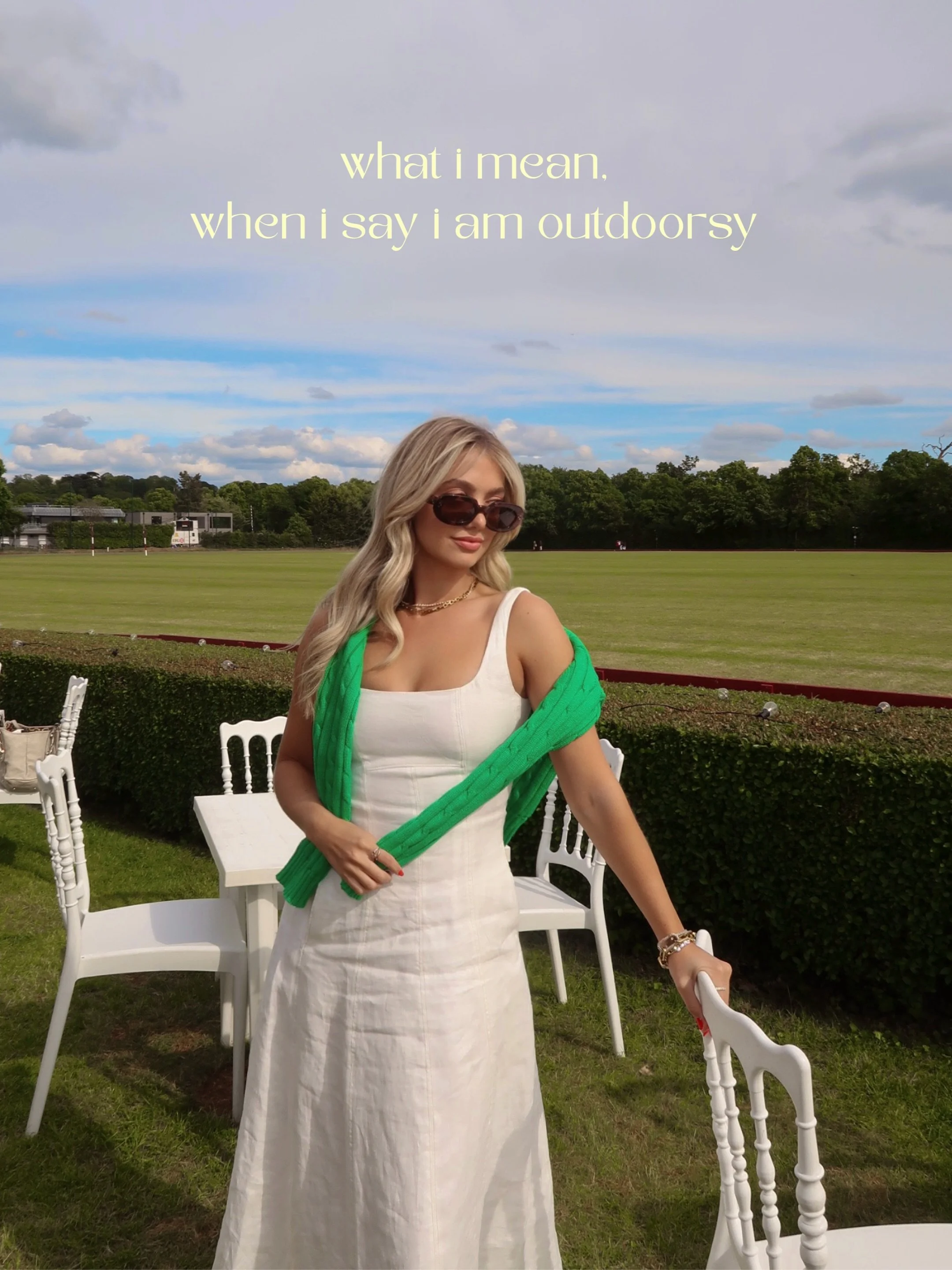 they told me i needed to touch grass, so i went to a polo game. 🐎🥂✨