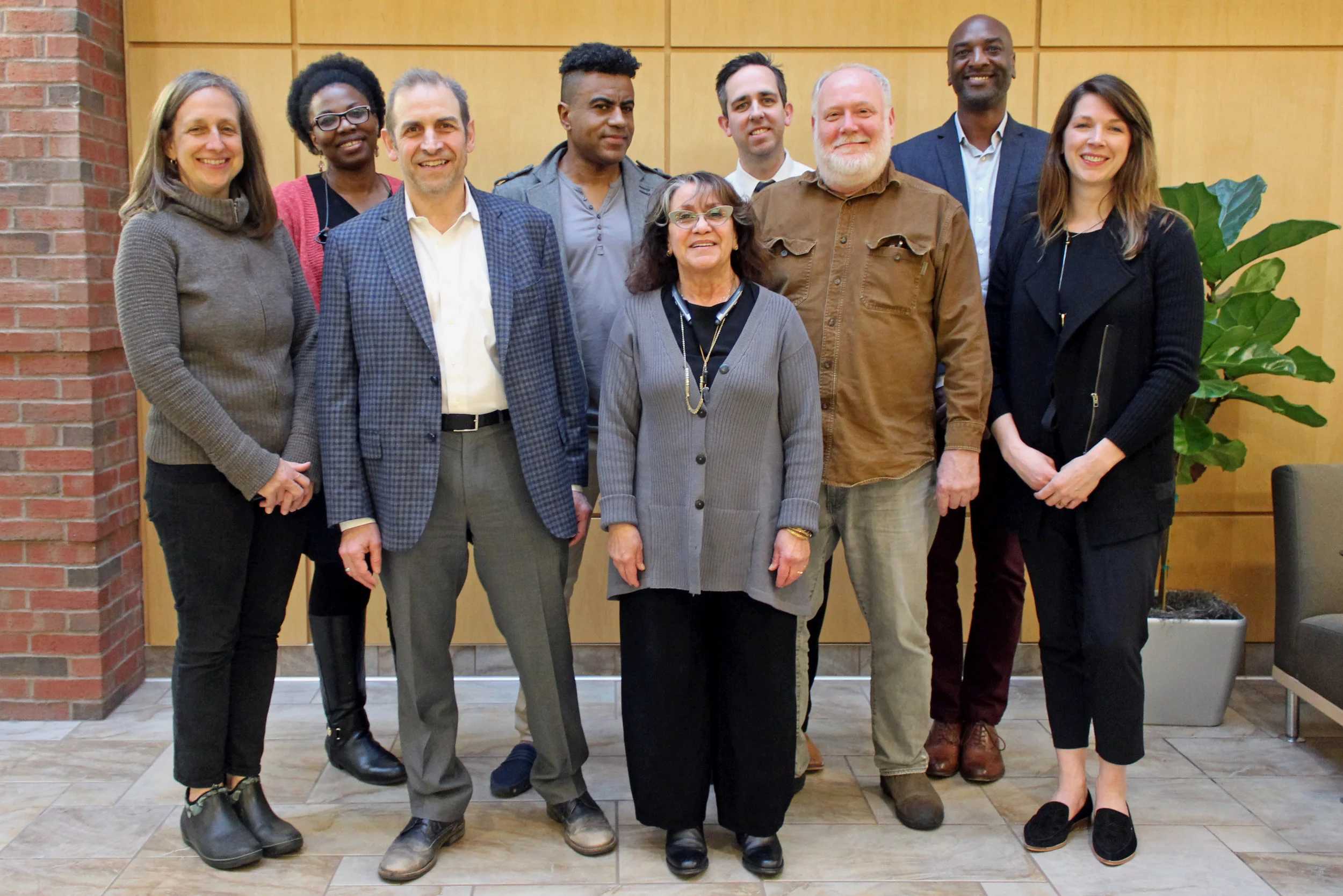Cedar Board of Directors, April 2019 . From left to right: Jill Dawe, Shétu Rose, Steve Katz, David Hamilton, Maryam Yusefzadeh, Brent Hickman, Rob Salmon, Sam Ingram, and Jessica Kopischke. Not pictured: David Edminster, Mary Laurel True, Rob Nordin.