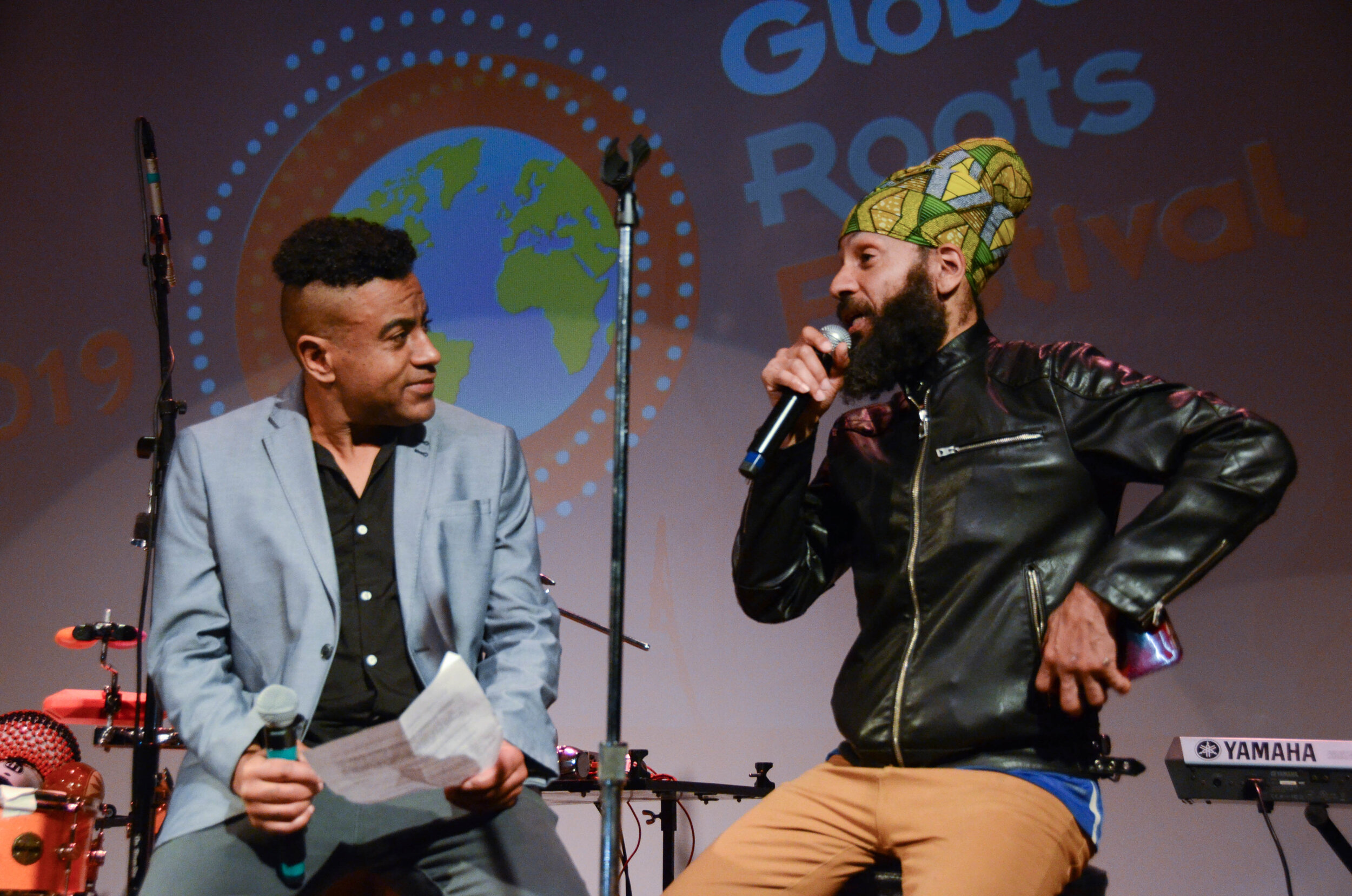Executive Director David Hamilton interviews Afro-Argentinian Reggae icon Fidel Nadal for the 2019 Global Roots Festival