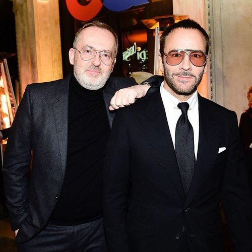 GQ CREATIVE DIRECTOR JIM MOORE AND DESIGNER TOM FORD
