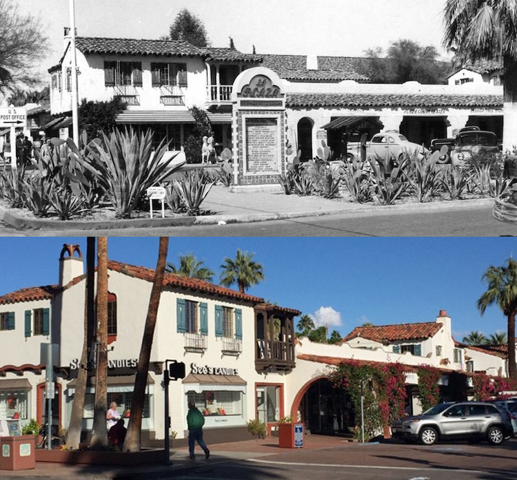 LA PLAZA PALM SPRINGS IN 1933 AND 2017