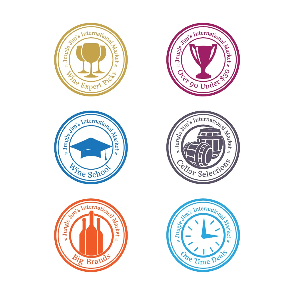 Jungle Jim's Wine Department Icon System