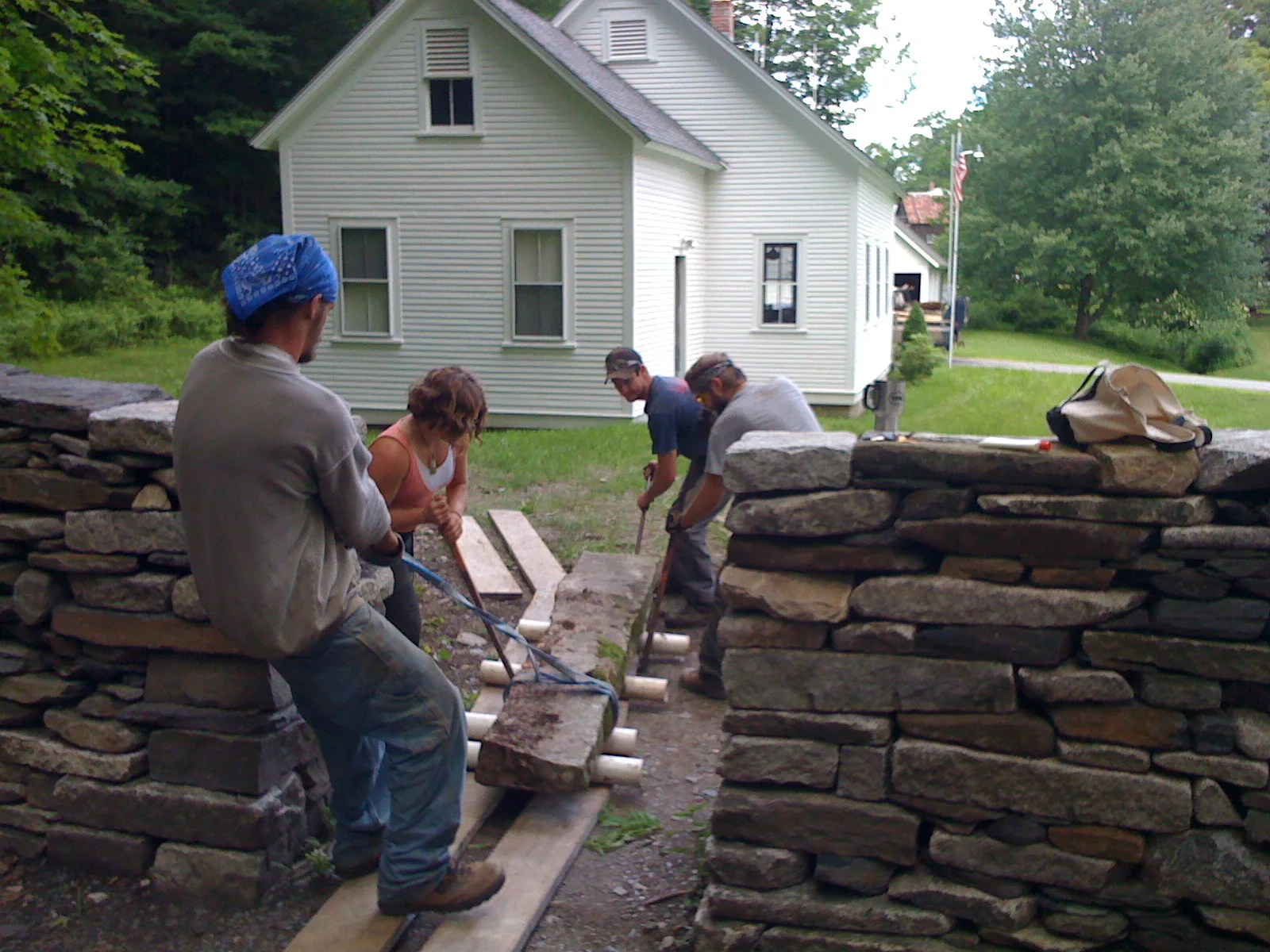 Stone Wall Building Workshop July 5